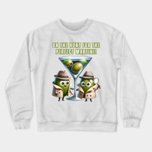 Martini Detective Duo Illustration Crewneck Sweatshirt